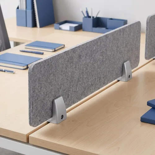 Vista 3 de STOBOK Soportes de clip de abrazadera de divisor de escritorio, paquete de 4 accesorios de partición de aleación de aluminio