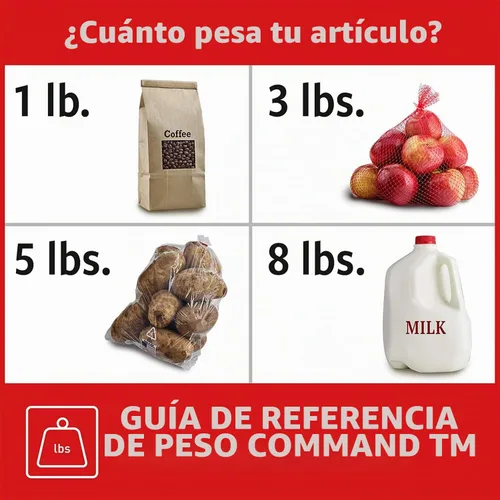 Vista 11 de Tiras para colgar cuadros Command de gran capacidad de 20 lb, tiras blancas resistentes de tamaño extra grande, 16 pares