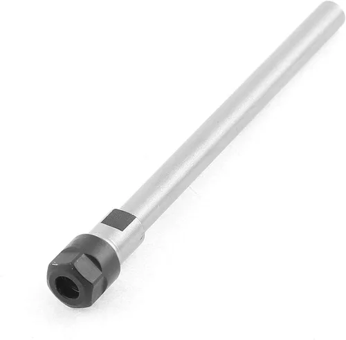 Vista 2 de uxcell CNC Milling C8-ER8A-100L Varilla de extensión de torno de portabrocas recto