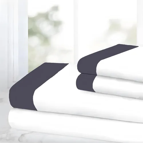 Vista 22 de SGI Bedding - Juego de sábanas de 600 hilos, 4 piezas, 100% de algodón egipcio, tamaño completo, juego de sábanas con bolsillo profundo de 38 cm