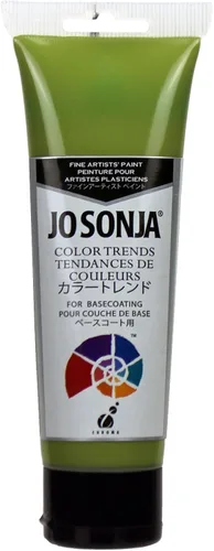 Vista 14 de Jo Sonja Color Trends - Tubo acrílico de flujo mate de 4 onzas - Latón antiguo