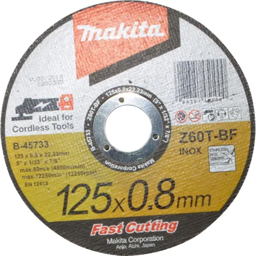 Vista 10 de Makita B-46143 - Rueda de corte ultrafina de 4” x 0.032” x 5/8”, acero inoxidable