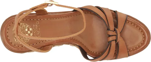 Vista 5 de Vince Camuto Sandalias de cuña Pelani para mujer, Nogal dorado.