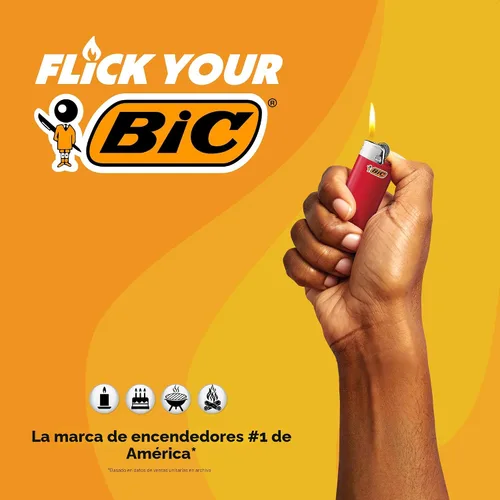 Vista 8 de BIC Maxi encendedores de bolsillo, fiables y duraderos, varios colores, paquete de 12