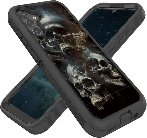 Vista 46 de Diseñada para Galaxy A17 5G de 6.7 pulgadas, resistente, resistente y duradera, a prueba de golpes, híbrida de doble capa, funda protectora de doble