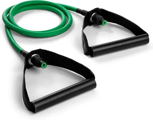 Vista 7 de Champion Sports Bandas de tubo de resistencia XP para hombres y mujeres, resistencia media, color rojo, banda de fitness duradera para entrenamiento