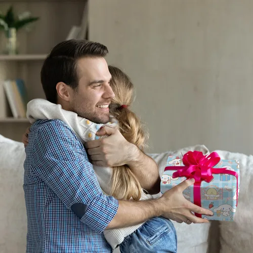 Vista 7 de EYQQM Paquete de 5 Papel de Regalo 20" x 30" Hojas de Papel Kraft Juego de Papel de Regalo de Calidad para Cumpleaños para Niños, Almacenamiento