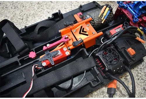 Vista 2 de GPM para ARRMA-1/7 Infraction 6S BLX-ARA7615V2 Kit de freno de mano de aleación de aluminio + cubierta diferencial media
