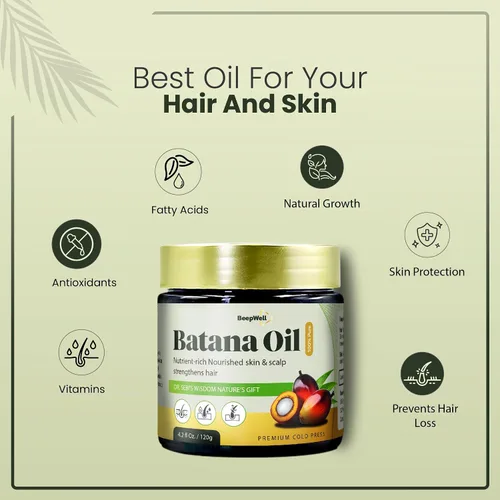Vista 8 de Paquete de bienestar definitivo: aceite de batana orgánico y resina pura de Shilajit para nutrición, fuerza y vitalidad del cabello