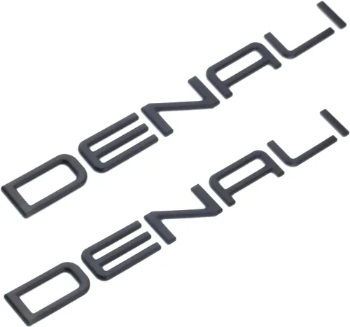 Vista 7 de Juego de 2 calcomanías de repuesto para puerta delantera derecha e izquierda Denali Emblema Placa de identificación 3D para puerta trasera 01-08