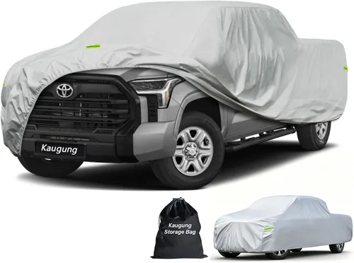 Vista 6 de Kaugung - Cubierta impermeable para camioneta, 7 capas resistentes, ajuste completo para Mitsubishi Raider 2006-2010, para todo clima, protección