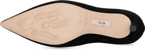 Vista 3 de 7or9 Botines de tacón medio para mujer con suela puntiaguda y suela Chelsea Fashion Go Go Botas de cuero tacón de aguja - Negro y marrón..