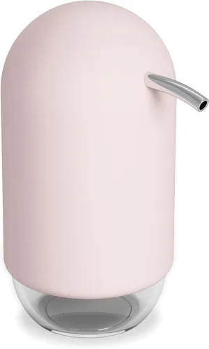 Vista 2 de Umbra Dispensador de bomba de jabón líquido táctil, fácil de rellenar, rosa rubor, 8 oz (8.0 fl oz)