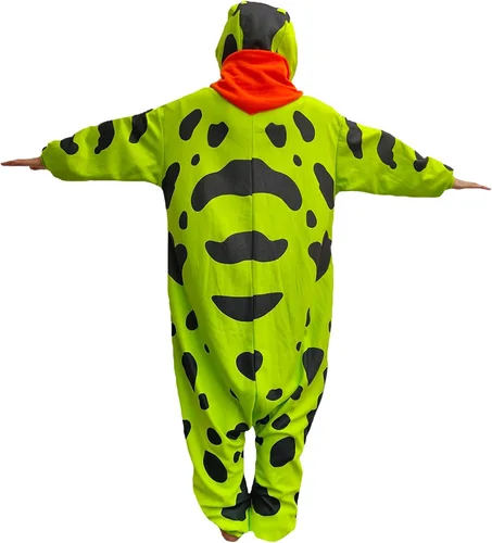 Vista 6 de Pijama de dinosaurio de pterosaurio para adultos, cosplay de Navidad y Halloween