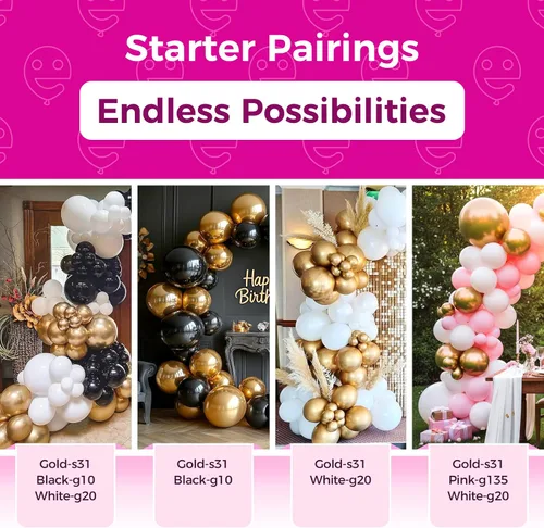 Vista 242 de Bezente Globos Naranjas de Látex para Fiestas - Paquete de 150 Globos de Helio Naranjas Mate Pequeños de 5 Pulgadas para Decoraciones de Fiestas
