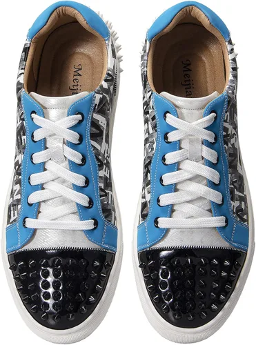 Vista 5 de Meijiana Tenis de moda para hombre zapatos clásicos para caminar zapatos casuales de skate para hombre