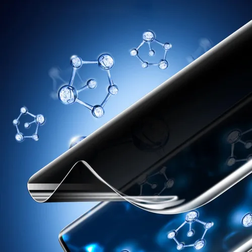 Vista 5 de LOOKSEVEN Paquete de 2 películas de hidrogel de privacidad para Samsung Galaxy Note 8, protector de pantalla de TPU suave transparente de alta