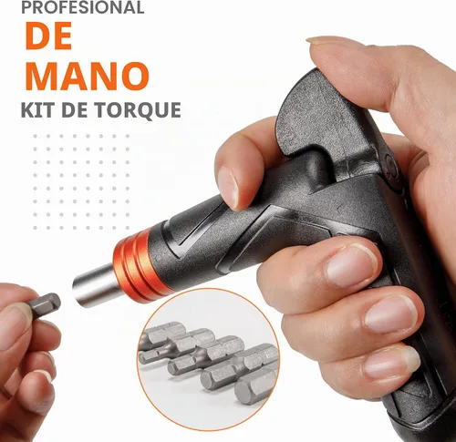 Vista 8 de Super B Llave dinamométrica ajustable en T – 4, 5, 6 NM incluye 3, 4, 5, 0.236 in hexagonal y T 25 brocas de herramienta – Llave dinamométrica