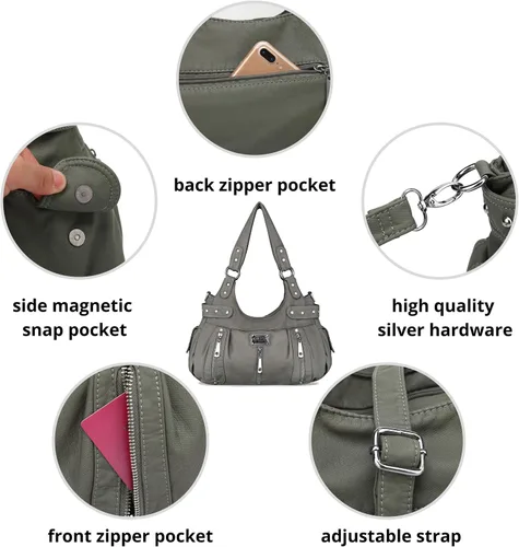 Vista 5 de Scarleton Bolso de mano para mujer, monederos para mujer, bolsos de hombro para mujer, H1292