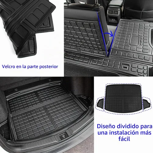 Vista 4 de Rongtaod Alfombrilla de carga y respaldo para Honda CRV 2017-2022 (solo gasolina) NOT for Touring and Hybrid, Trunk Mat Cargo Liner Trunk Liner
