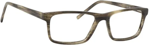 Vista 3 de Esquire Gafas rectangulares de plástico de acetato para hombre de diseñador EQ1527-2.087 in, Verde (Moss)