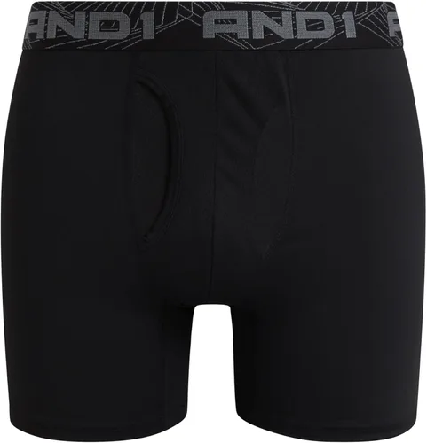 Vista 5 de AND1 Calzoncillos tipo bóxer para hombre, paquete de 6 unidades de platino con bolsa para mosca, calzoncillos tipo bóxer para hombre, entrepierna
