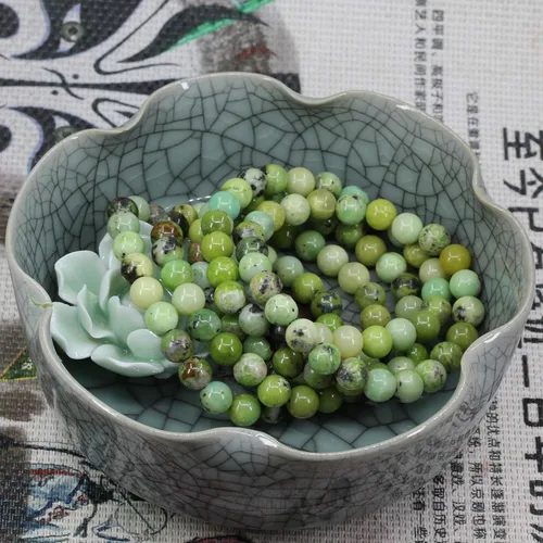 Vista 145 de Amandastone Pulsera elástica de cuentas redondas de 0.315 in con piedras preciosas naturales de 7 pulgadas