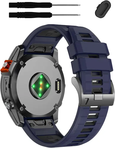 Vista 17 de Correa de reloj QuickFit de silicona de 1.024 in para Garmin Fenix 9/8 Paquete de 3 1
