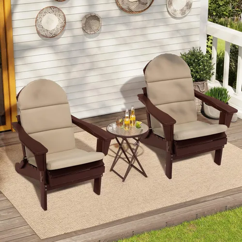 Vista 8 de Crestlive - Cojín Adirondack para silla, 50 x 19.6 pulgadas, impermeable, resistente a la decoloración, cojín para silla mecedora de respaldo alto