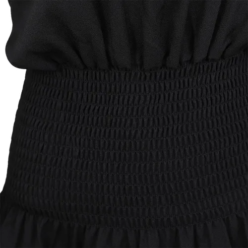Vista 5 de Blusa renacentista con hombros descubiertos y manga larga tipo trompeta para mujer, disfraz de campesina, época medieval o victoriana.