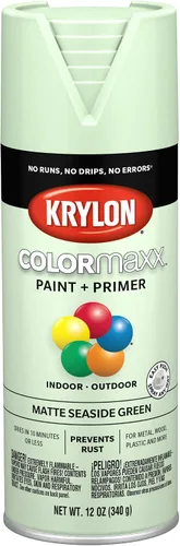 Vista 27 de Krylon K05554007 COLORmaxx Pintura en aerosol y base para uso en interiores y exteriores, color almendra satinada, 12 onzas (paquete de 1)