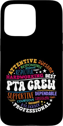 Vista 27 de iPhone XR Parents Teacher Association Team Supporter PTA Crew Case