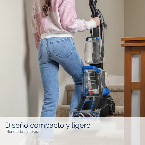 Vista 4 de Bissell TurboClean, Aspiradora Vertical de Alfombras, Pro Max Limpieza y Protección + Fórmula Oxy Eliminadora de Orina Incluida, 3952