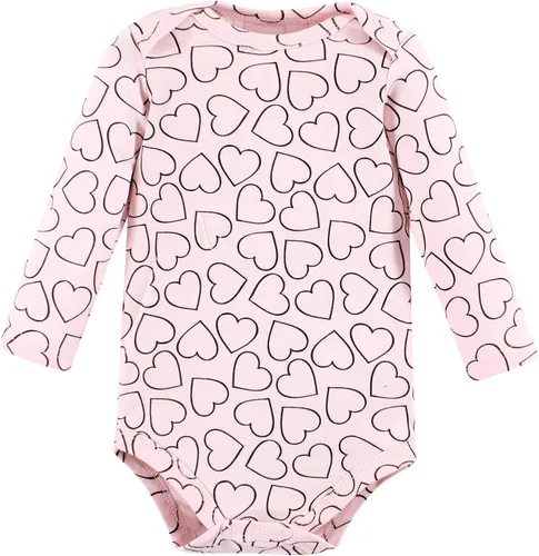 Vista 6 de Hudson Baby Body unisex de algodón de manga larga, para bebé