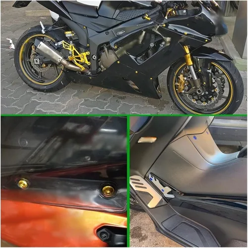 Vista 7 de TCHAU Bodywork Kits Motorcycle Fairing Screw Spring Bolts Kit Body Fastener Clips for Kawasaki Versys 1000 ZX12R ZX6R ZX636R ZX6RR ZX9R ZZR600 Parts