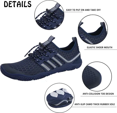 Vista 2 de Wyhan - Zapatos de agua para hombre y mujer, secado rápido, calcetines acuáticos, zapatos de buceo para playa, natación, surf, piscina, yoga
