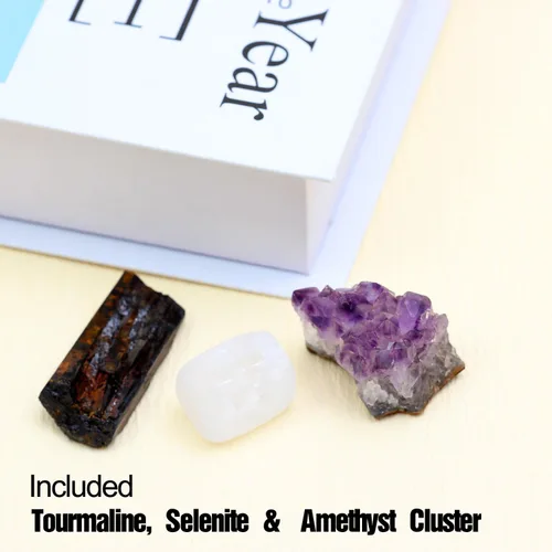 Vista 7 de Piedras preciosas y cristales caídos de 0.7 libras (0.7 libras) Piedras y rocas curativas nturales, pulidas, colores mixtos, semi preciosas