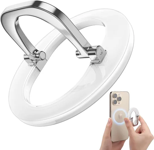 Vista 11 de SUPERONE Anillo magnético de dos caras para soporte ajustable MagSafe Negro