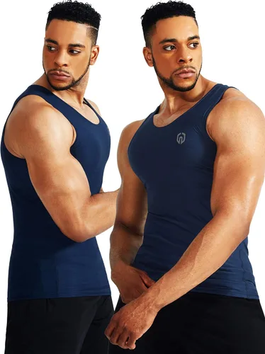 Vista 4 de NELEUS Paquete de 3 camisetas de compresión Dry Fit para hombre