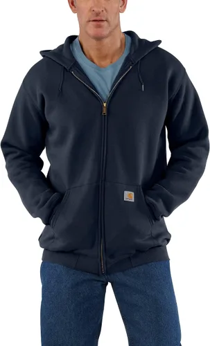Vista 14 de Carhartt - Sudadera holgada de peso medio con cremallera completa para hombre Negro
