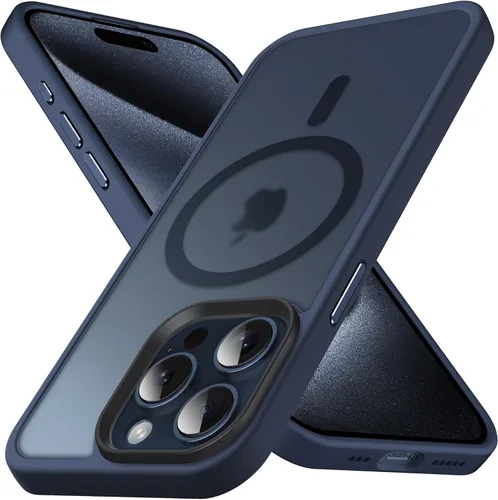 Vista 8 de Anqrp Funda magnética a prueba de golpes para iPhone 12 Pro Max, [compatible con MagSafe] [probada contra caídas de grado militar] Funda delgada