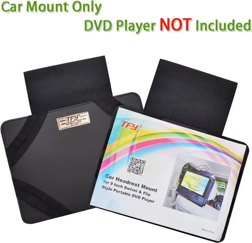 Vista 2 de TFY Soporte para reposacabezas de coche para reproductor de DVD portátil – 2 piezas