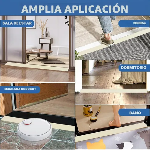 Vista 6 de FONUNO Tira de transición de piso de vinilo tira de umbral de puerta Grano de madera beige