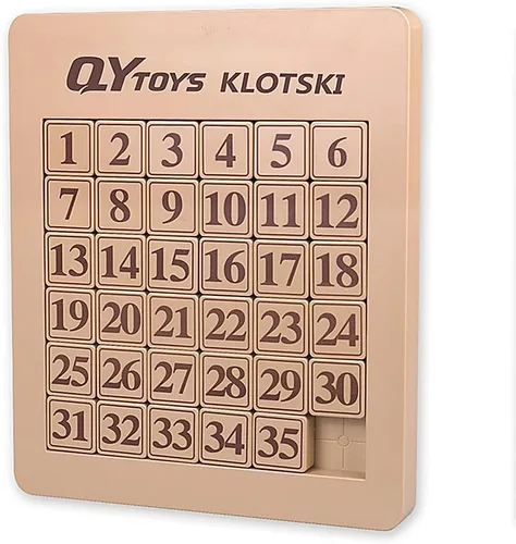 Vista 6 de LiangCuber QY Toys - Rompecabezas magnético Klotski de 3x3, rompecabezas de números deslizantes de ABS, juguete Tangram de inteligencia