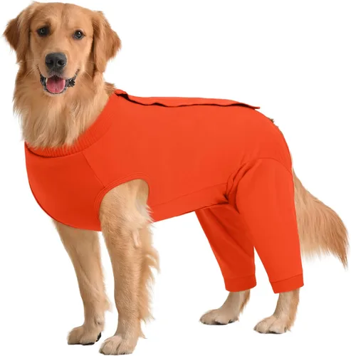 Vista 16 de Kuoser Traje de Cirugía para Perro Hembra Esterilización Macho Castración, Manga de Pierna de Perro para Dejar de Lamer Enterizo Suave para Perro