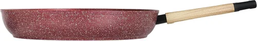 Vista 2 de Sartén antiadherente de granito de 12 pulgadas para tortilla (compatible con inducción) (rojo cañón)