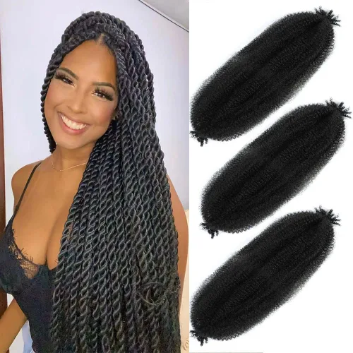 Vista 40 de Trenzas Afro Twist de 12 pulgadas - Cabello trenzado al crochet estilo Afro (12 pulgadas (Paquete de 3), 30#)
