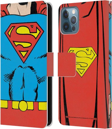 Vista 46 de Head Case Designs Funda de piel con licencia oficial de Superman DC Comics con logotipos negros y rojos compatible con Apple iPhone 11