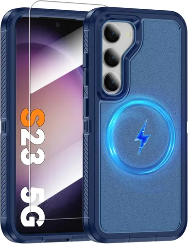 Vista 57 de Funda magnética para Samsung Galaxy S24+ Plus compatible con carga Magsafe [protector de pantalla de vidrio]