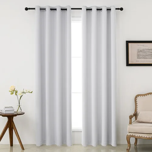 Vista 51 de Pickluc - Paneles de cortinas opacas con ojales, cortinas para bloquear la luz para el dormitorio, aisladas térmicamente, reducción de ruido